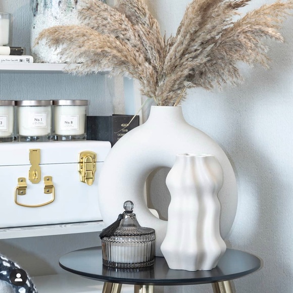 H&M Accents New In Box Hm Large Ceramic Donut Vase Poshmark